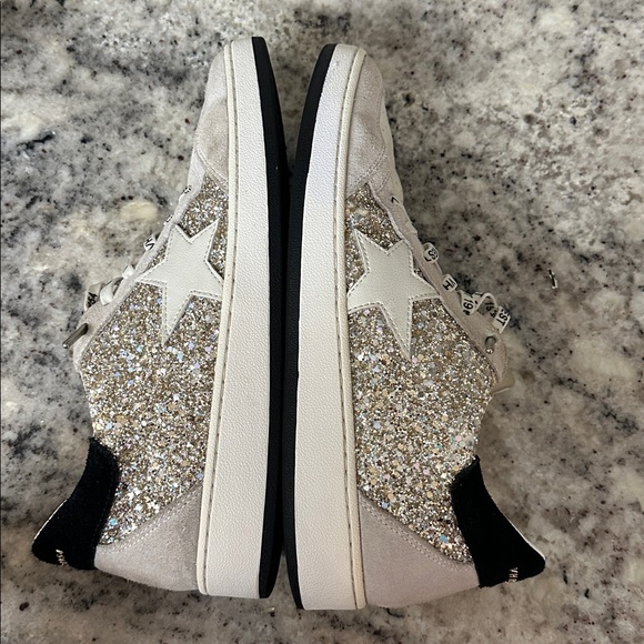 Vintage Havana Silver/Gold Glitter Star Sneakers - Picture 8 of 11
